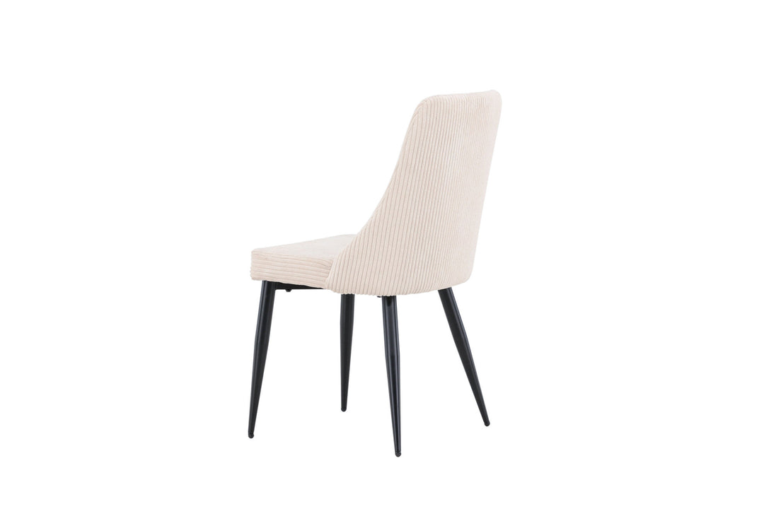 Venture Home Leone Dining Chair 2-pack - Black / Beige / FSC 100%