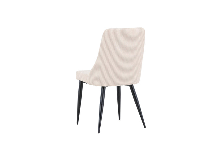 Venture Home Leone Dining Chair 2-pack - Black / Beige / FSC 100%