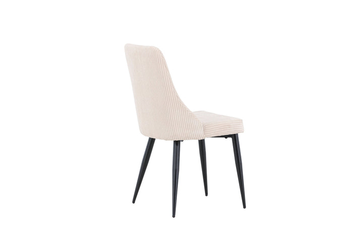 Venture Home Leone Dining Chair 2-pack - Black / Beige / FSC 100%