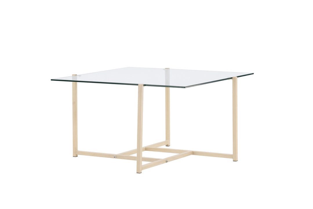 Venture Home Hybrid Sofa Table 80x80 cm - Glass/Nature /