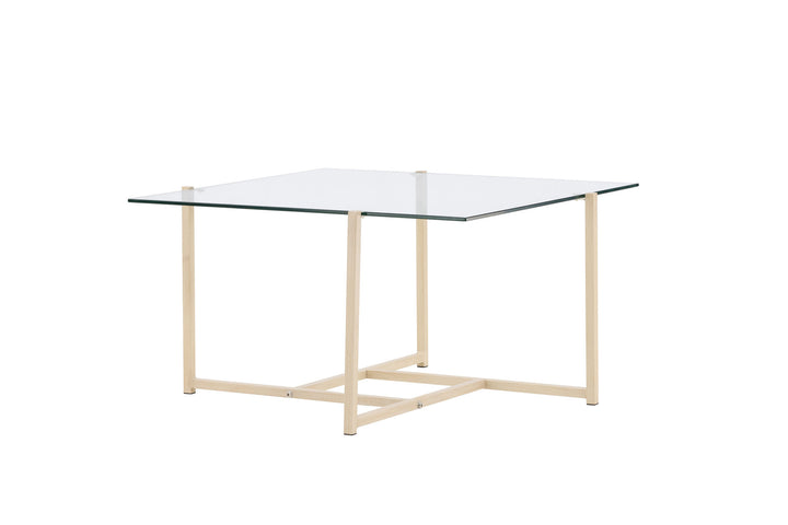 Venture Home Hybrid Sofa Table 80x80 cm - Glass/Nature /