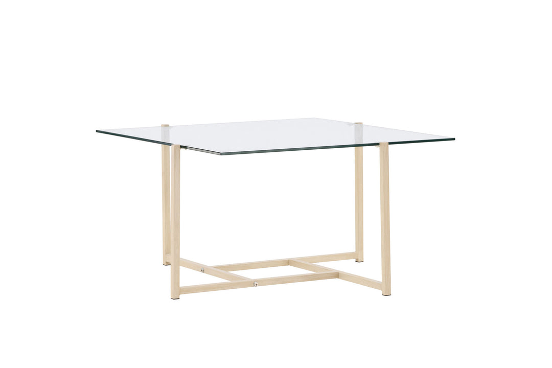 Venture Home Hybrid Sofa Table 80x80 cm - Glass/Nature /