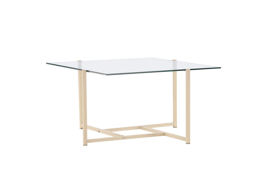 Venture Home Hybrid Sofa Table 80x80 cm - Glass/Nature /