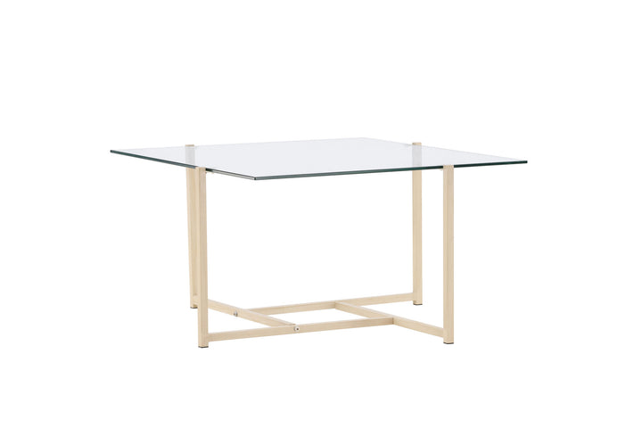 Venture Home Hybrid Sofa Table 80x80 cm - Glass/Nature /