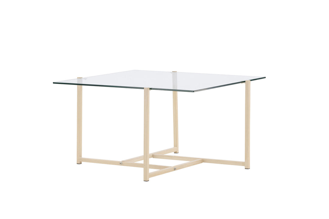 Venture Home Hybrid Sofa Table 80x80 cm - Glass/Nature /