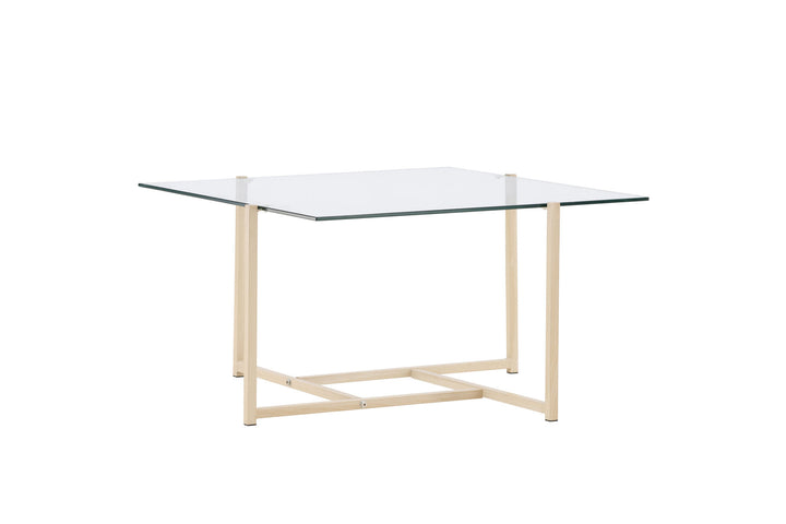 Venture Home Hybrid Sofa Table 80x80 cm - Glass/Nature /
