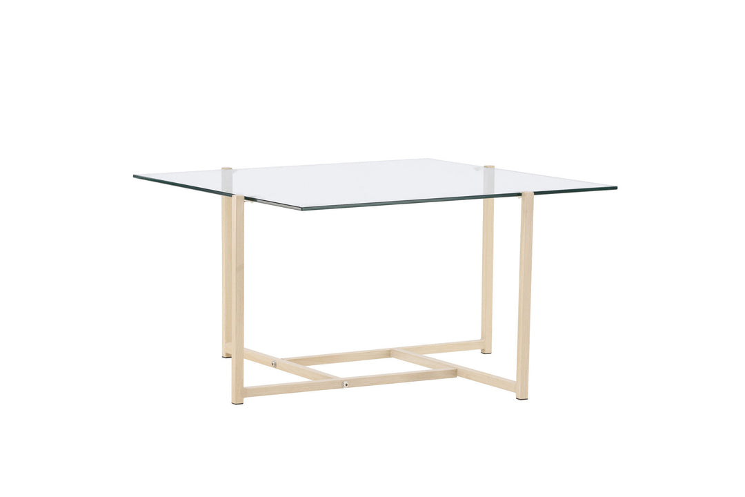 Venture Home Hybrid Sofa Table 80x80 cm - Glass/Nature /