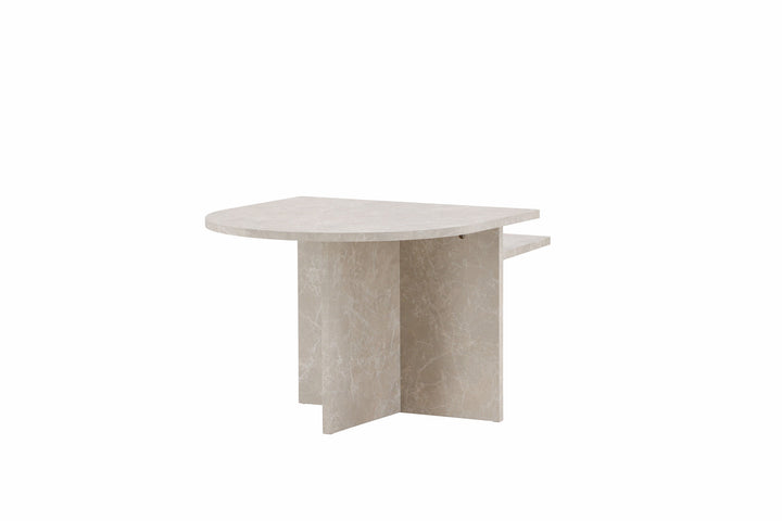 Venture Home Sala Sofa Table 60x60 cm, 40x40 cm - Marblelook /