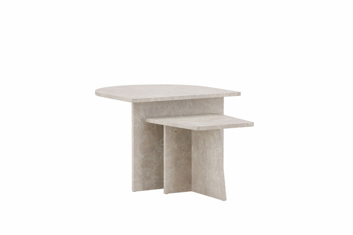 Venture Home Sala Sofa Table 60x60 cm, 40x40 cm - Marblelook /