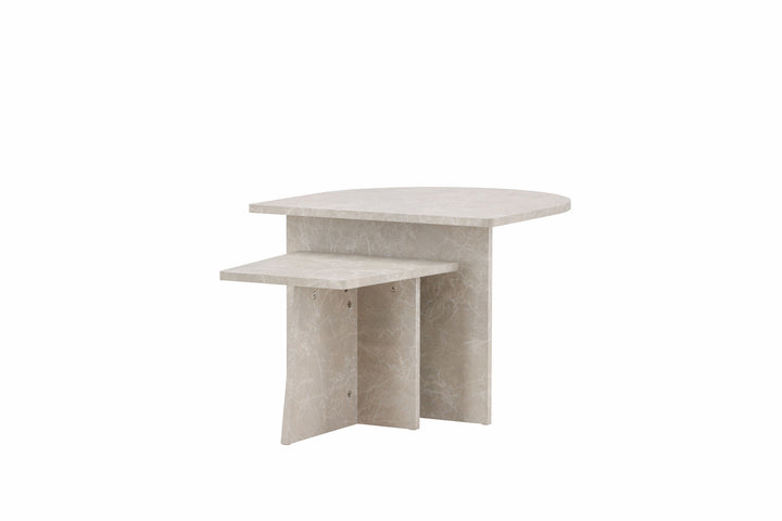 Venture Home Sala Sofa Table 60x60 cm, 40x40 cm - Marblelook /