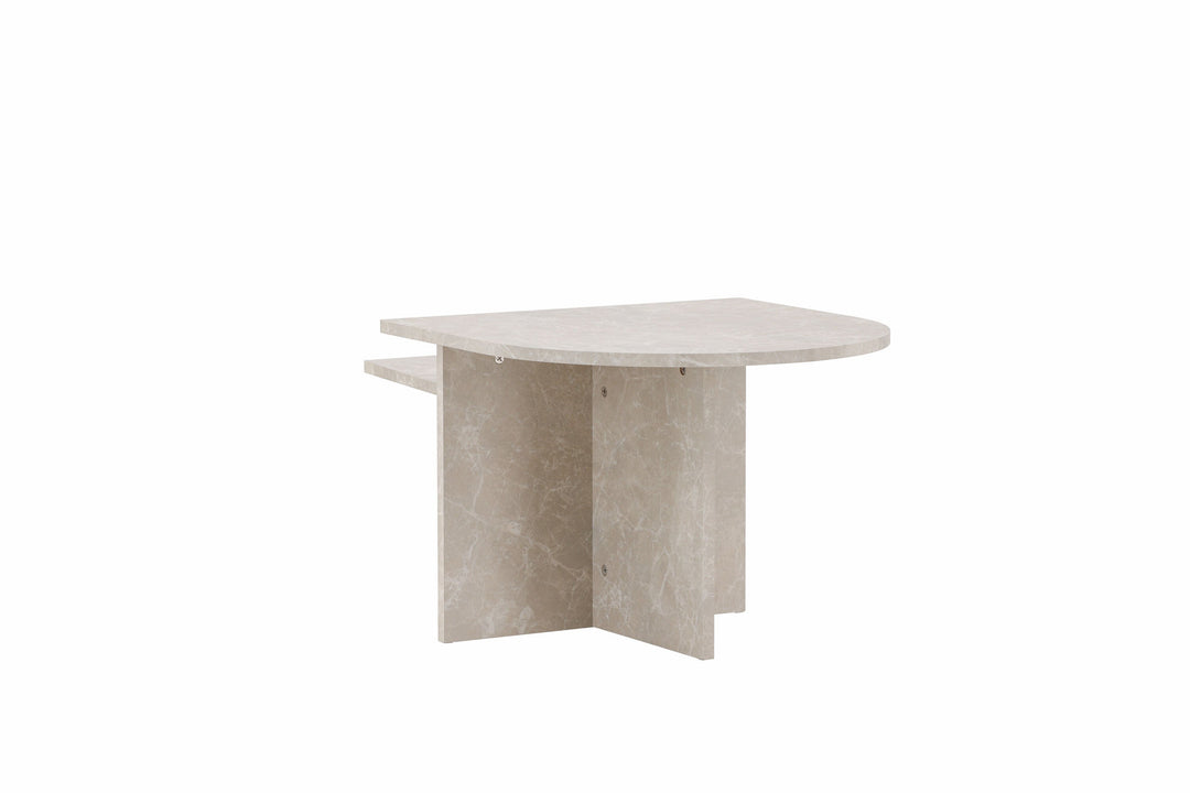 Venture Home Sala Sofa Table 60x60 cm, 40x40 cm - Marblelook /