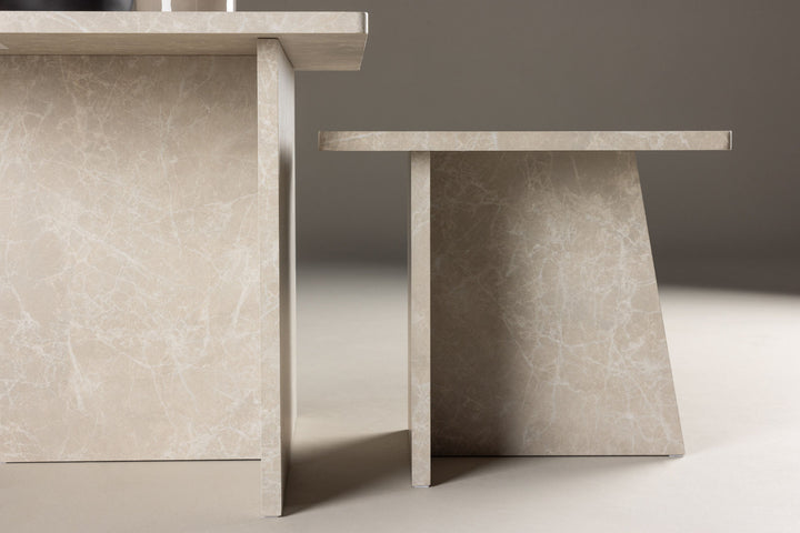 Venture Home Sala Sofa Table 60x60 cm, 40x40 cm - Marblelook /