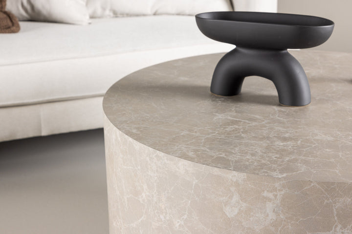 Venture Home York Round Sofa Table ⌀80 - Beige