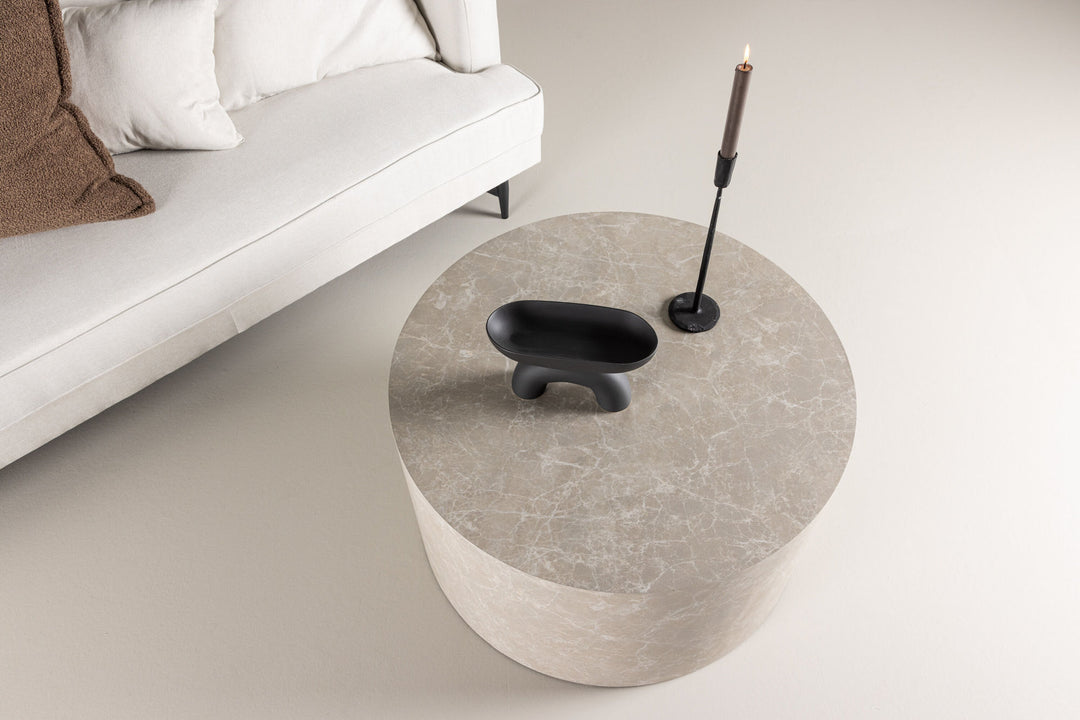 Venture Home York Round Sofa Table ⌀80 - Beige