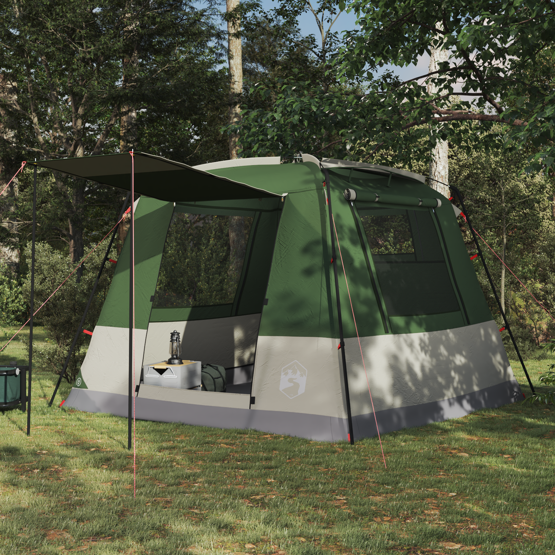 Party Tent Grøn 10-personers 185T Polyester med PU Coating