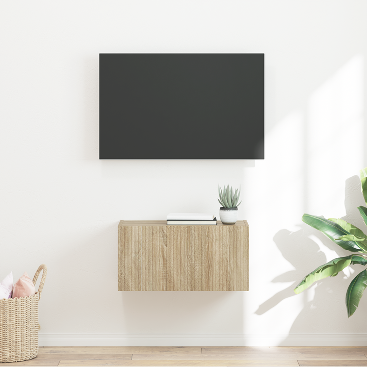 TV vægskab Vægmonteret Sonoma 60 x 31 x 29,5 cm Konstrueret træ