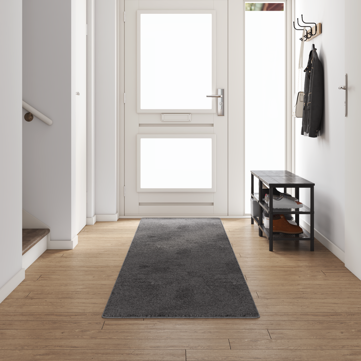 Tæppe Runner Grå 80 x 500 cm 100% Polypropylen Tuft
