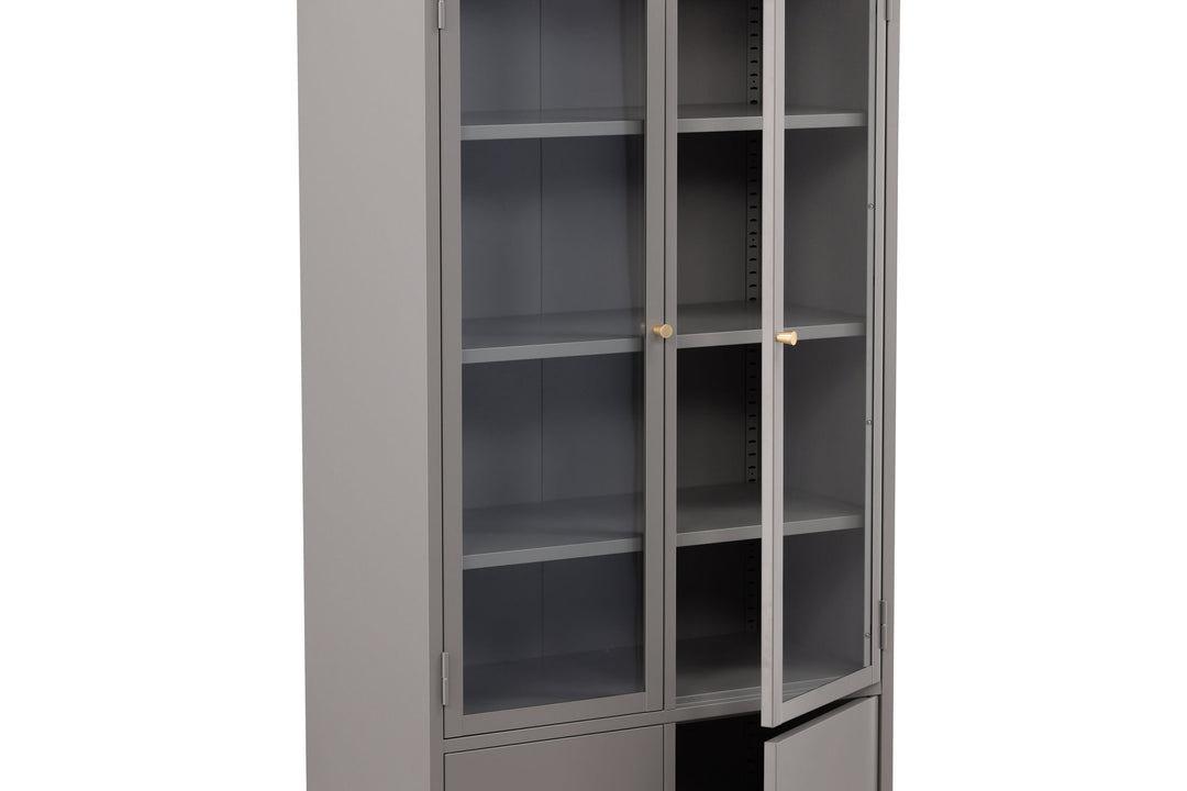 Venture Home Bakal Covered Bookcase - Light Grey
