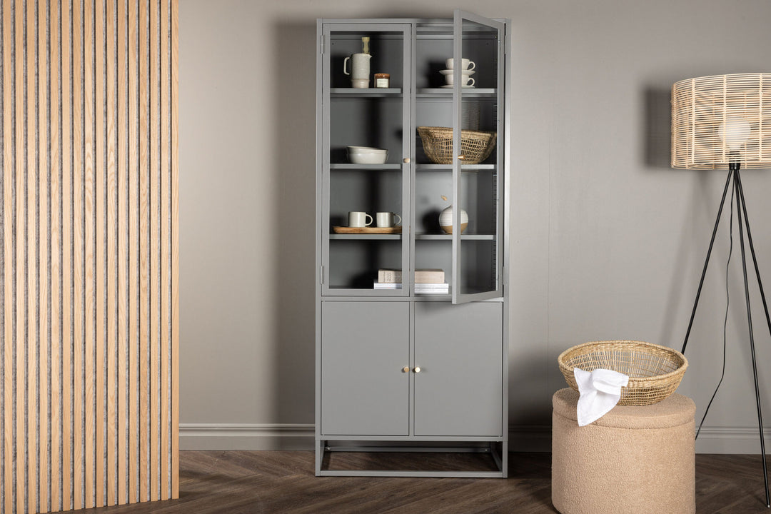Venture Home Bakal Covered Bookcase - Light Grey