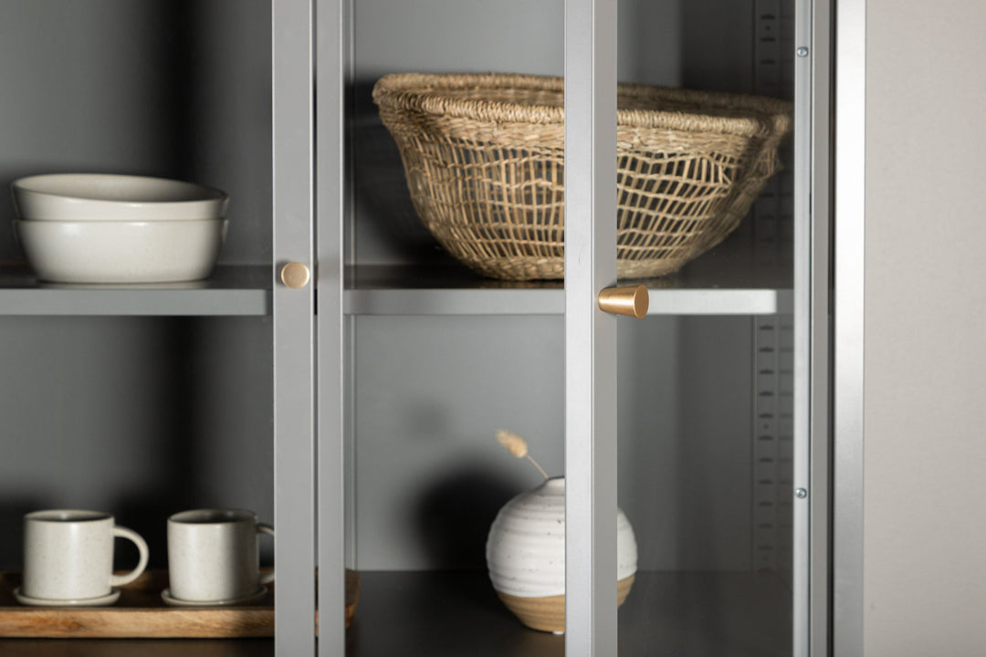 Venture Home Bakal Covered Bookcase - Light Grey
