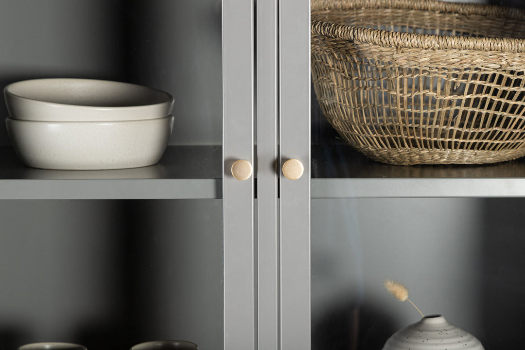 Venture Home Bakal Covered Bookcase - Light Grey