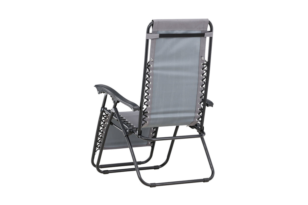 Venture Home Vulcano Solseng 2-pak - Grå / Sort
