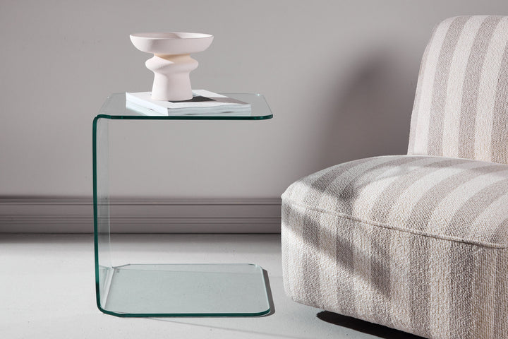 Venture Home Telemark Side Table 45x45x53 cm - Clear Glass