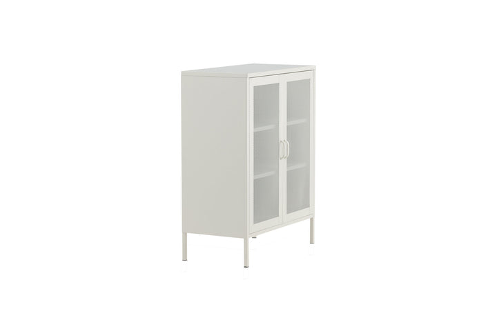 Venture Home Misha - Low cabinet mesh doors - White
