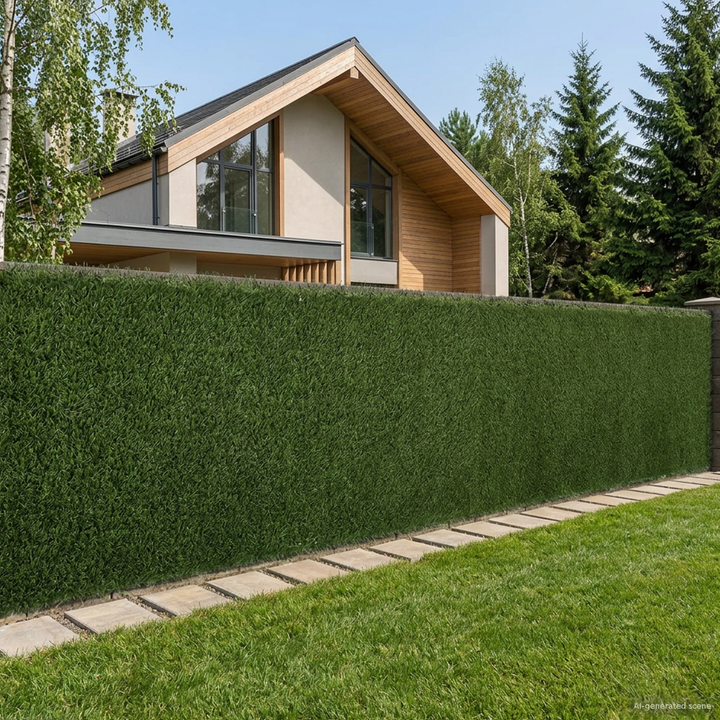 Kunstigt hegn Lys grøn 1 x 6 m PVC og Stål