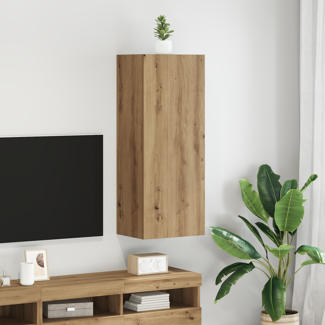 TV vægskab Artisan Egetræ 40,5 x 30 x 102 cm Konstrueret træ