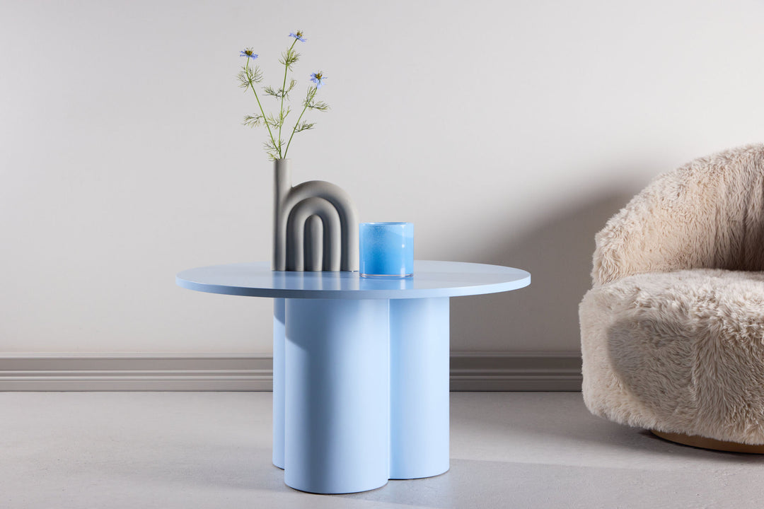 Venture Home Olivia Sofa Table ⌀80x45 cm - Baby Blue