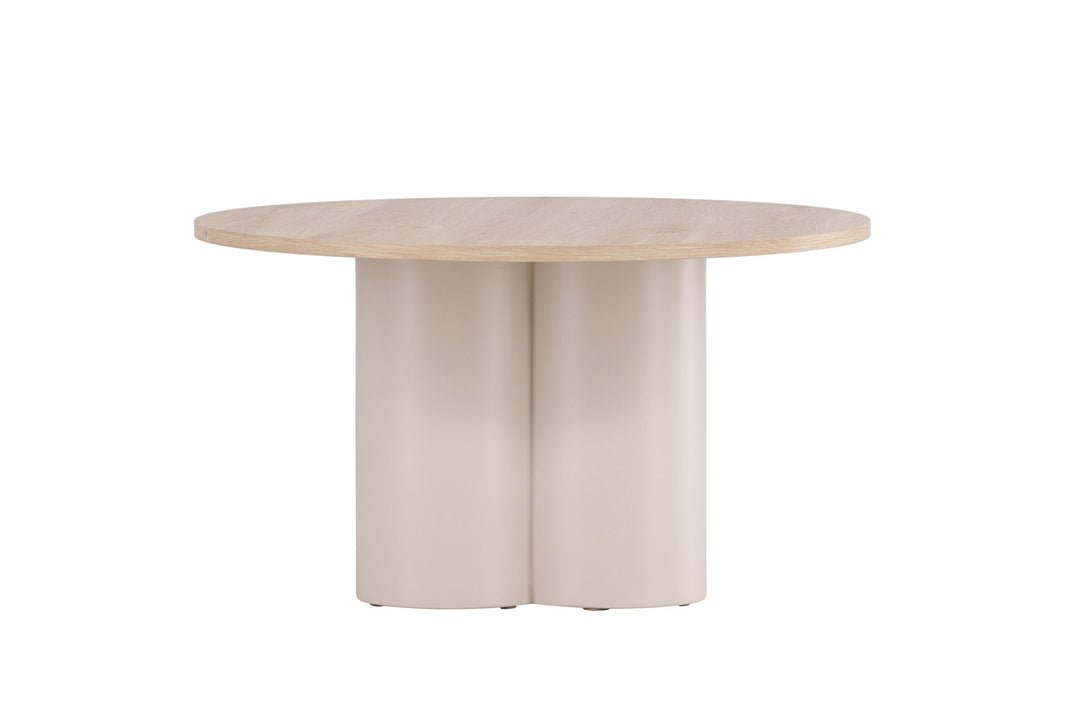 Venture Home Olivia Sofa Table ⌀80x45 cm -  Beige / Whitewash