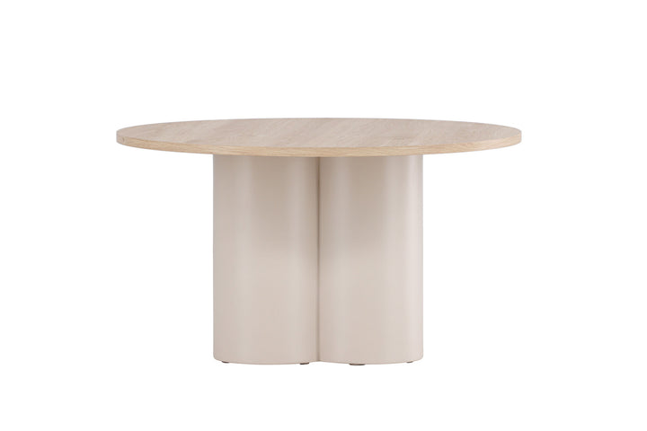 Venture Home Olivia Sofa Table ⌀80x45 cm -  Beige / Whitewash