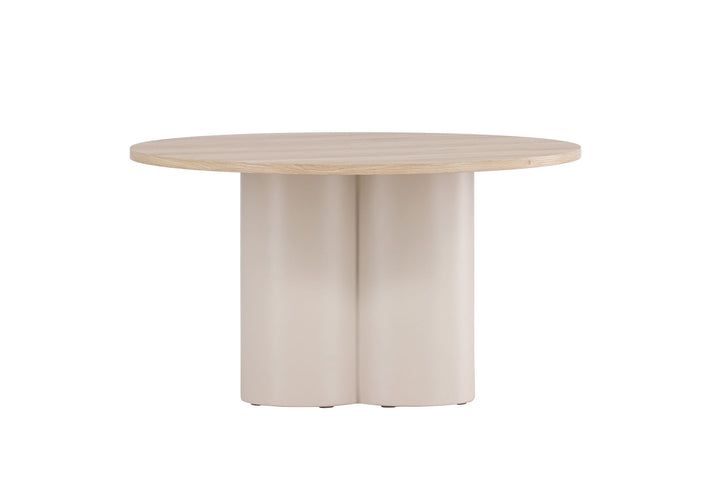 Venture Home Olivia Sofa Table ⌀80x45 cm -  Beige / Whitewash