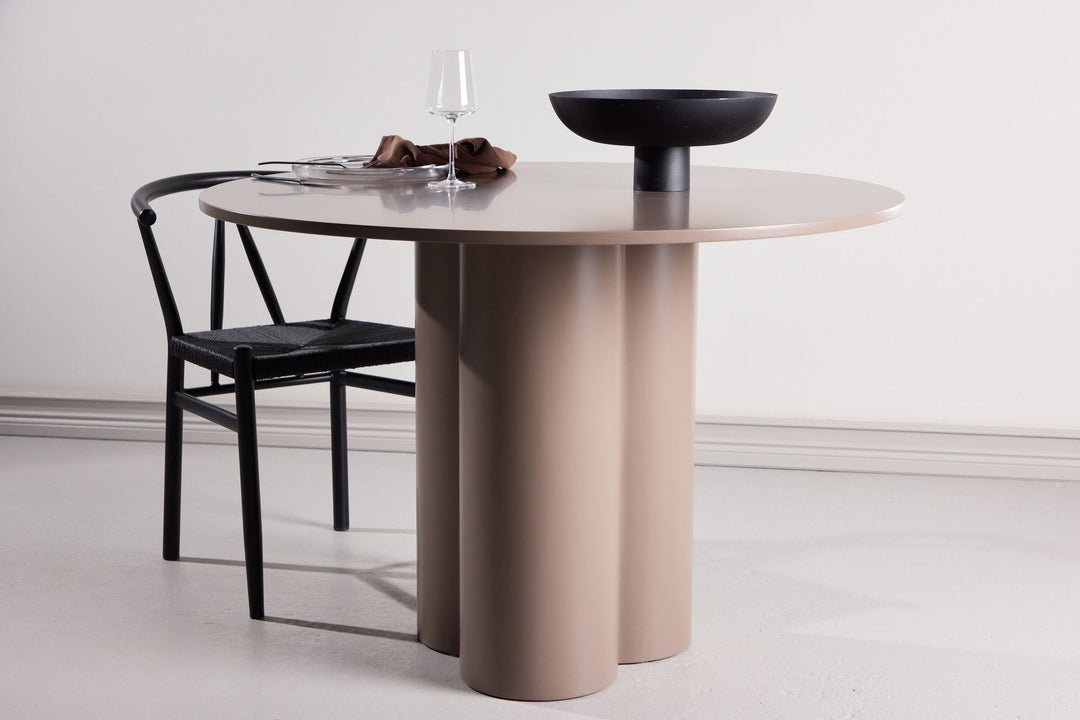 Venture Home Olivia Dining Table ⌀110 - Dark Brown