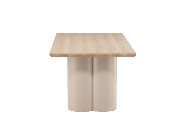 Venture Home Olivia Rectangular Dining Table 100x210 cm - Beige / Whitewash