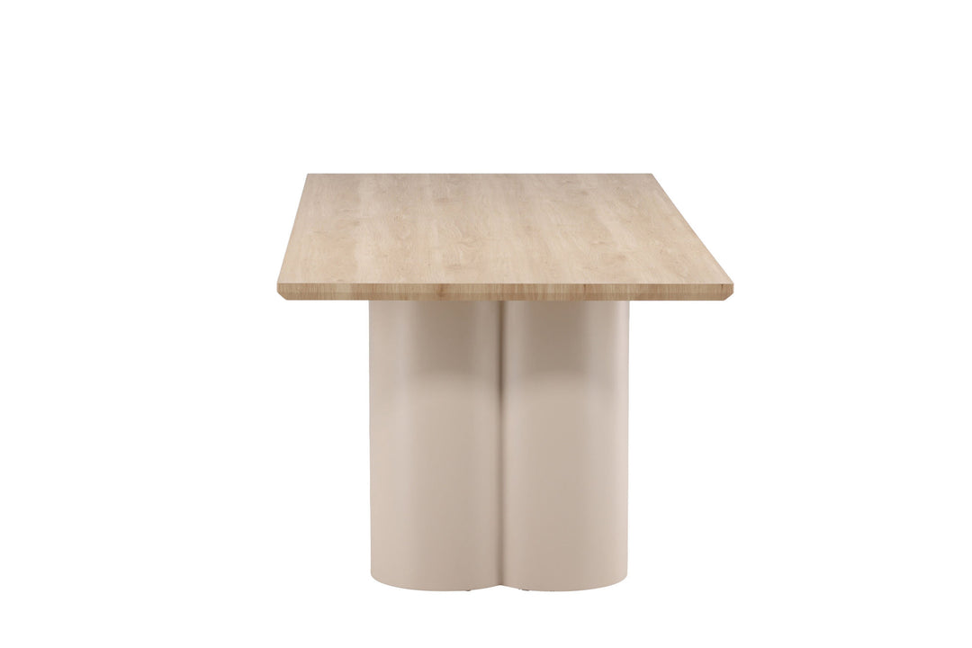 Venture Home Olivia Rectangular Dining Table 100x210 cm - Beige / Whitewash