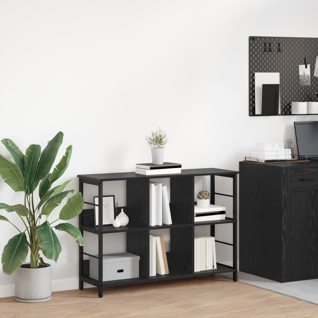 Bogreol Sort eg 102 x 32 x 72,5 cm Konstrueret træ