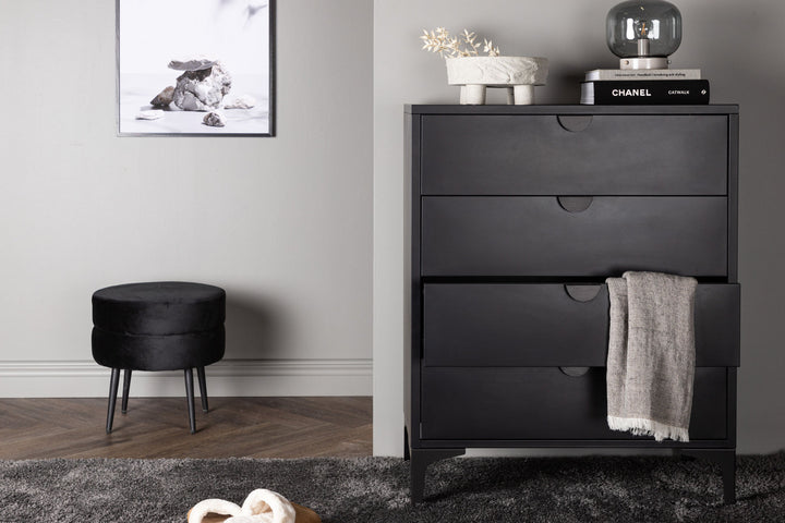 Venture Home Piring 4 Drawer - Black / Black