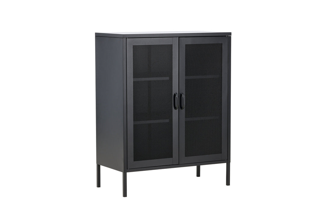 Venture Home Misha - Low cabinet mesh doors - Black