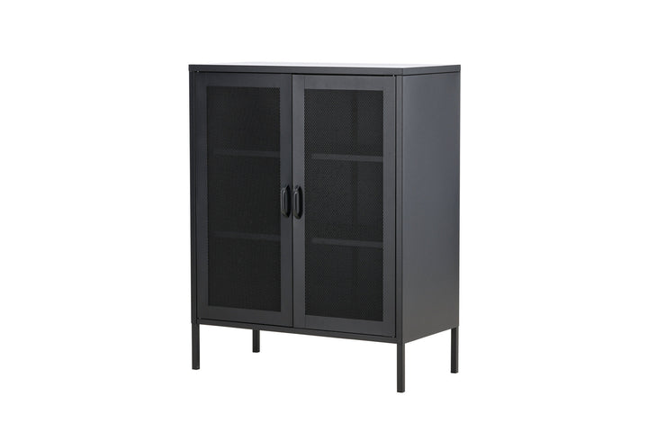 Venture Home Misha - Low cabinet mesh doors - Black
