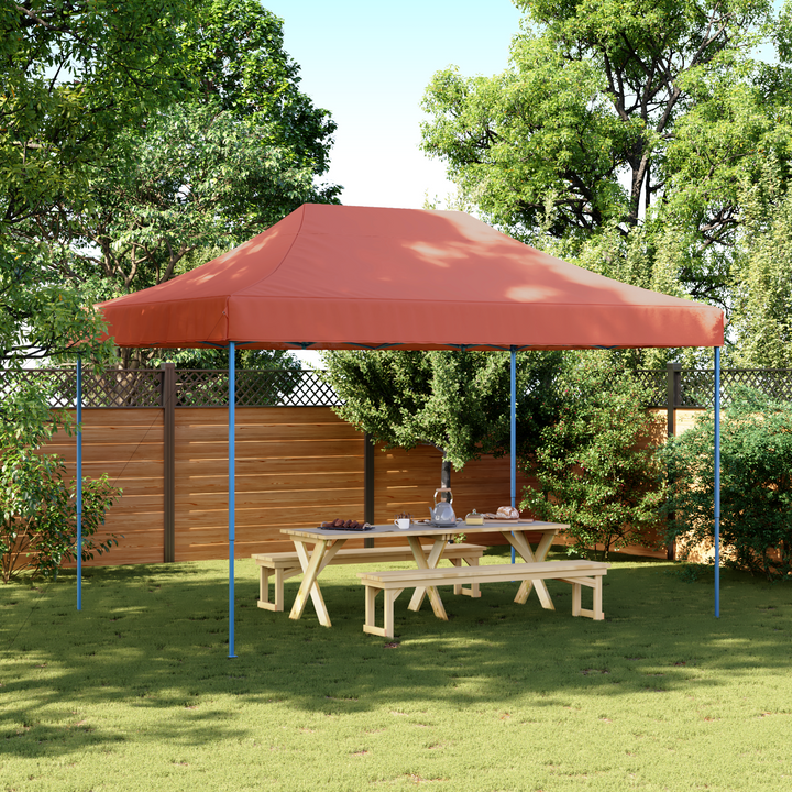 Party Tent Terrakotta 279 x 410 x 315 cm Oxford stof