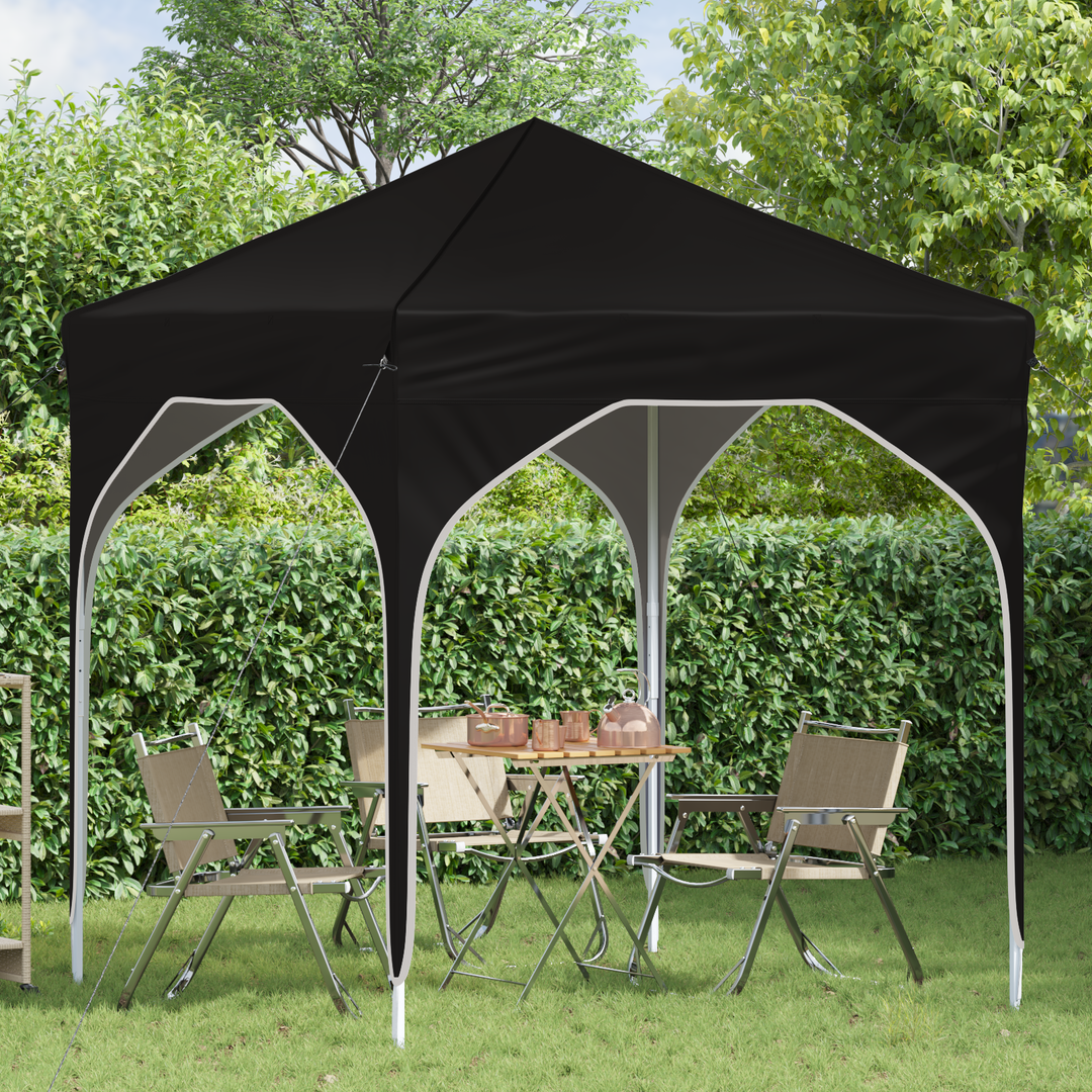 Pop-up Festtelt 194 x 194 x 245 cm Sort