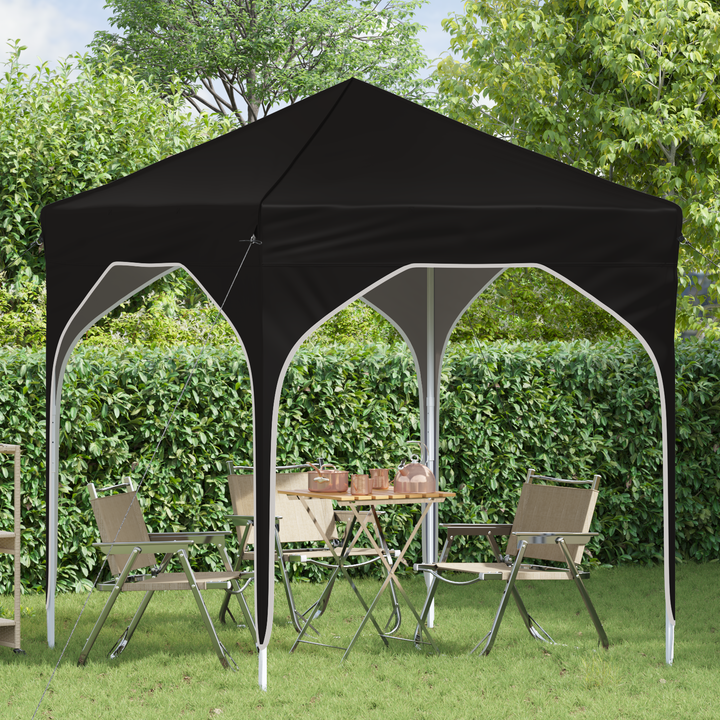 Pop-up Festtelt 194 x 194 x 245 cm Sort