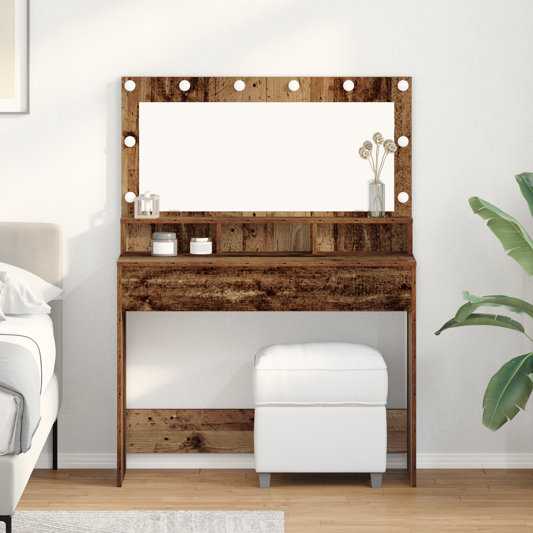 Klædeskab Gammelt træ 100 x 41 x 135 cm Konstrueret træ