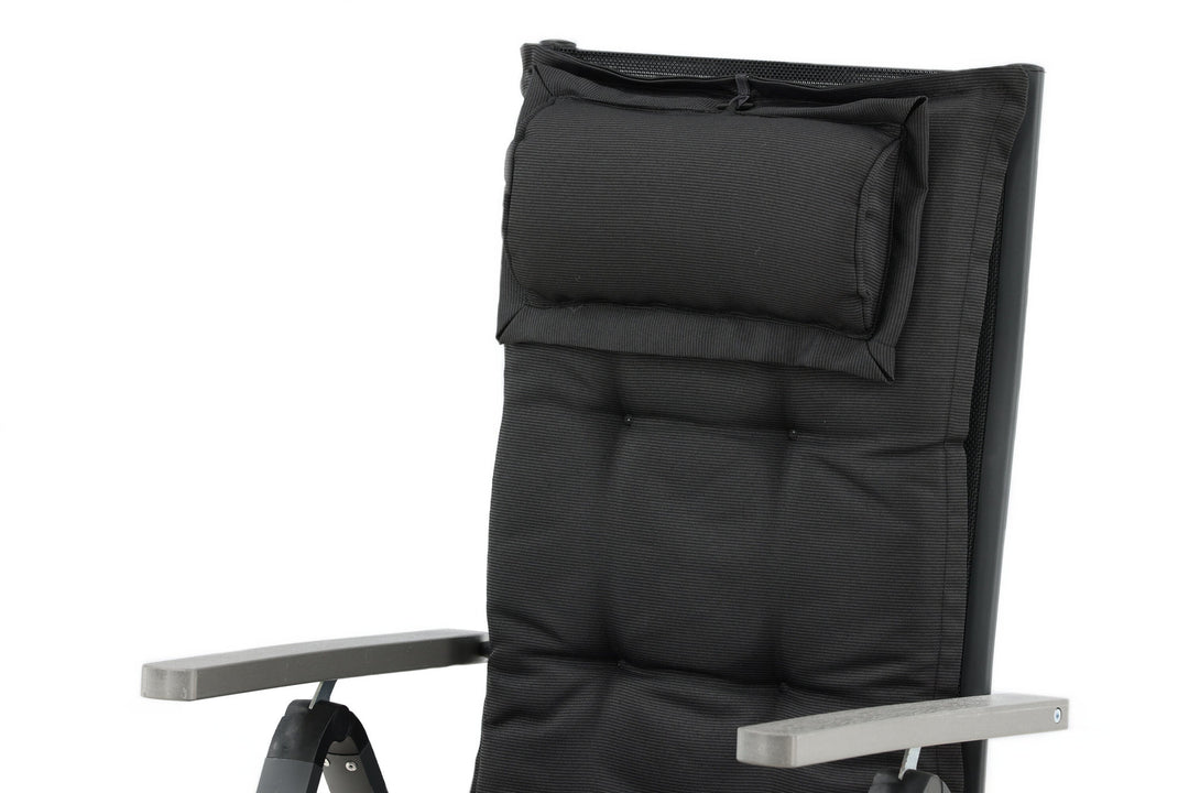 Venture Home Cushion With Pillow - 5:pos 6-pack - Black