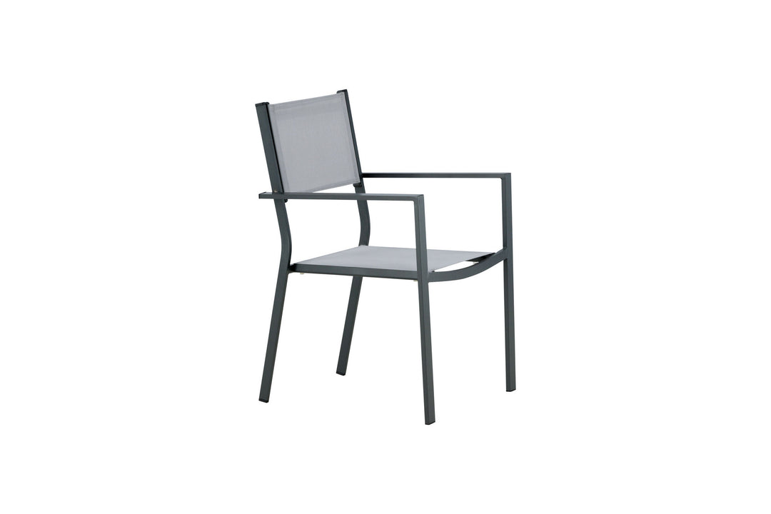 Venture Home Copacabana Stacking Chair 2-pack - Black/Grey