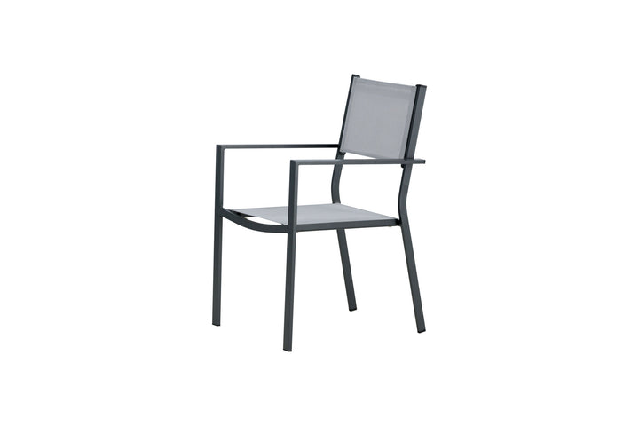 Venture Home Copacabana Stacking Chair 2-pack - Black/Grey