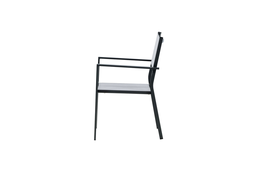 Venture Home Copacabana Stacking Chair 2-pack - Black/Grey
