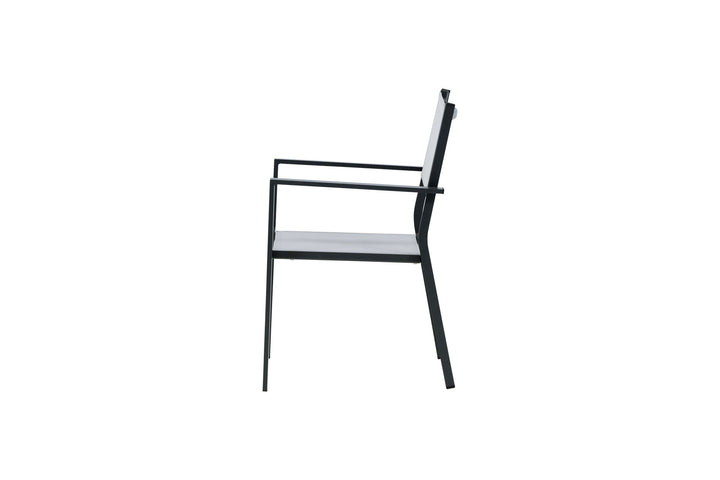 Venture Home Copacabana Stacking Chair 2-pack - Black/Grey